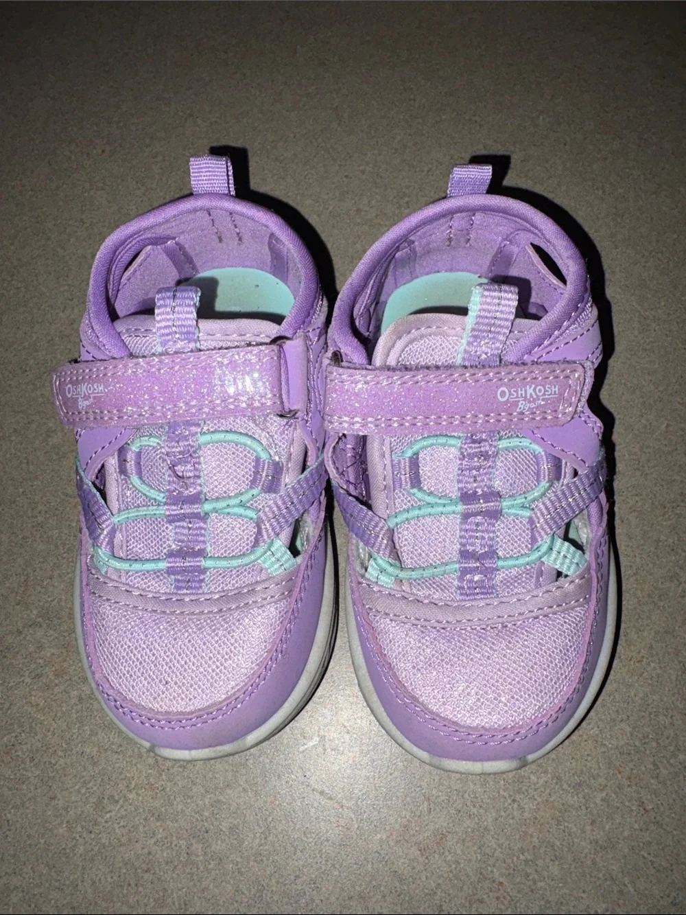 OshKosh B'gosh Purple with Mint Toddler Sneakers